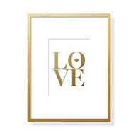 LOVE Gold Foil Print
